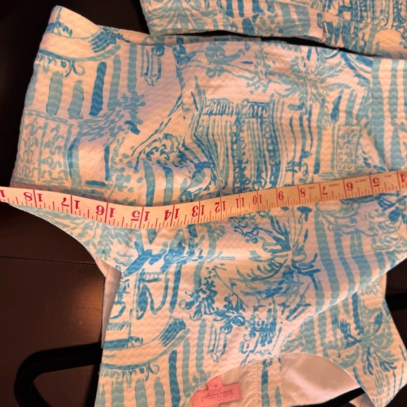 Lilly Pulitzer Blue and White Mini Skirt - Picture 11 of 14